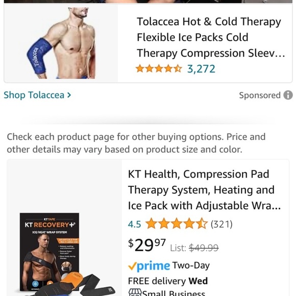 KT Recovery, Ice Pack /Heat Pack Compression pad therapy system. - Picture 5 of 5